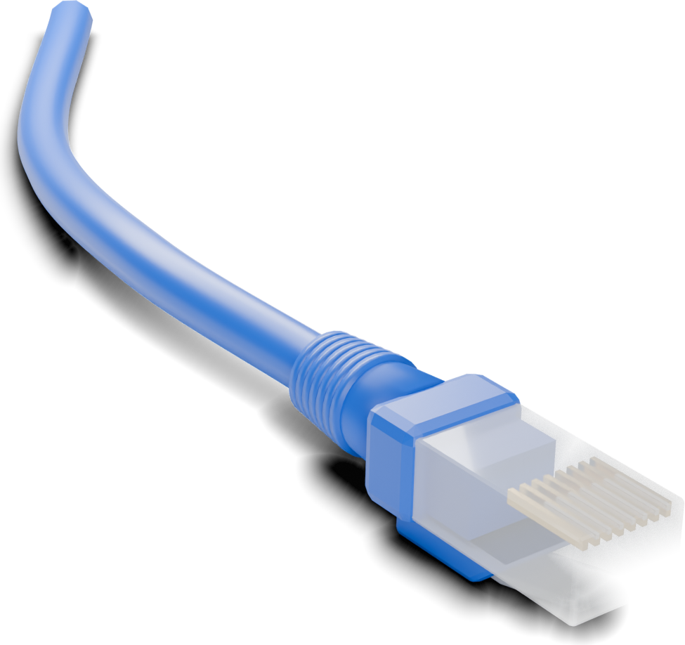 Snagless RJ45 plug: the boot covers the latch so cords pull cleanly from bundles.