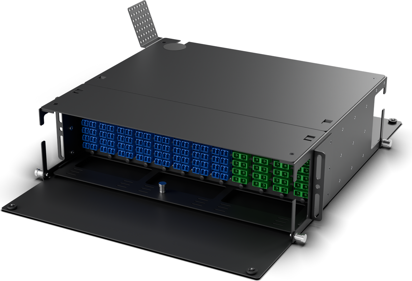 HD3U fiber enclosure with mixed adaptor plates, built to order in Henderson, Nevada