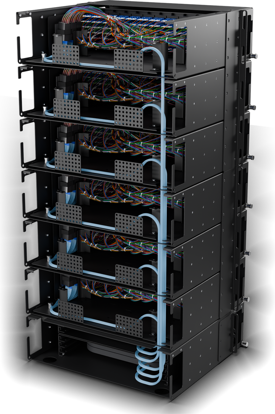 Remote splicing: six HD3U over one HD3US.