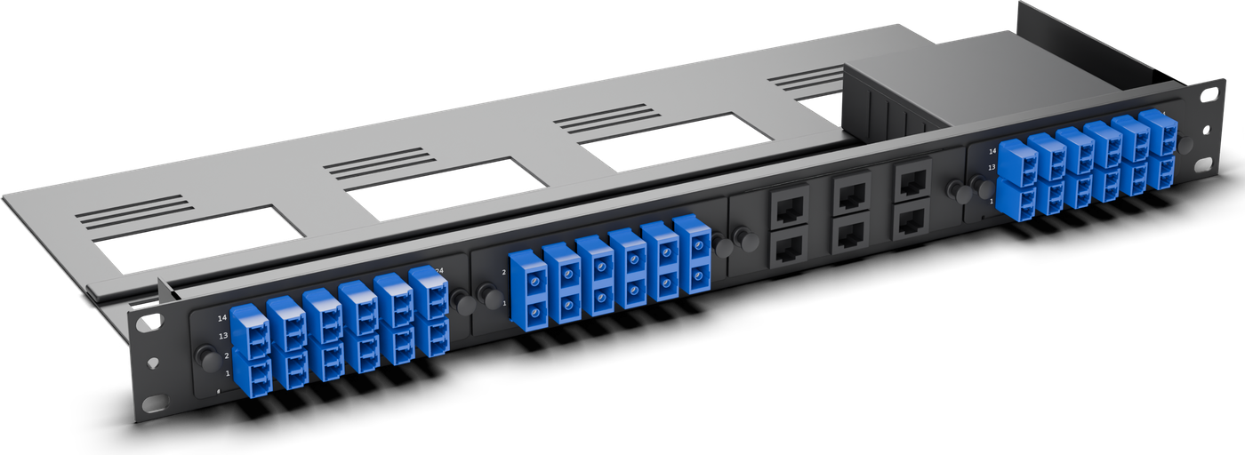 HD Slim 1U with mixed modules