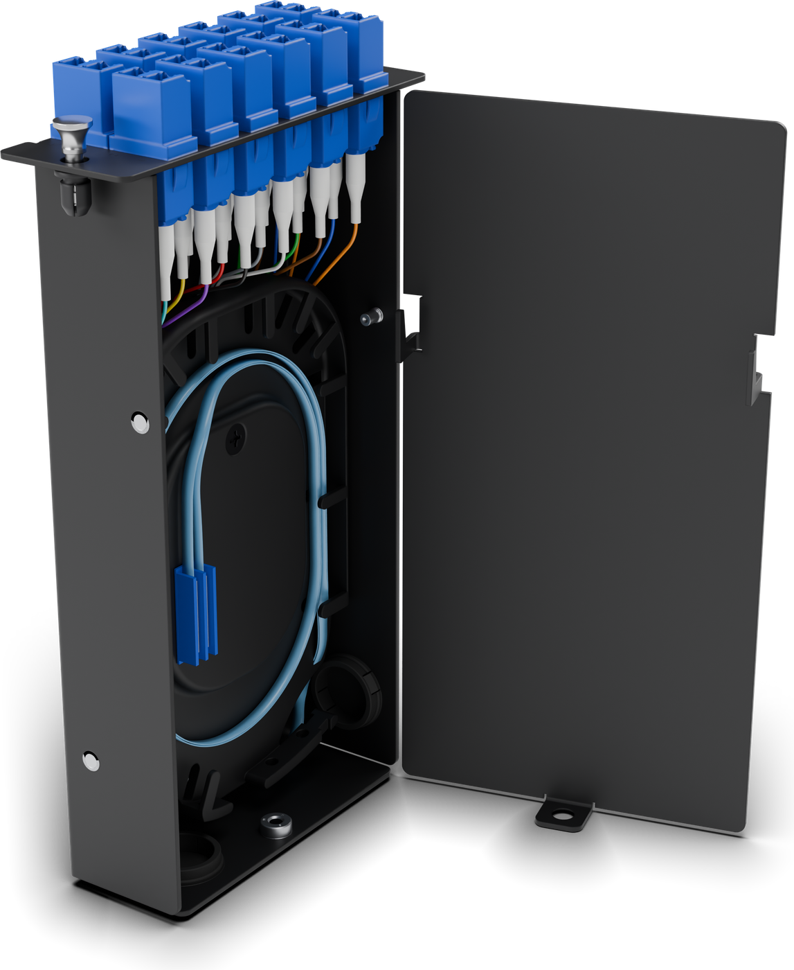OOFC splice cassette with LC ports